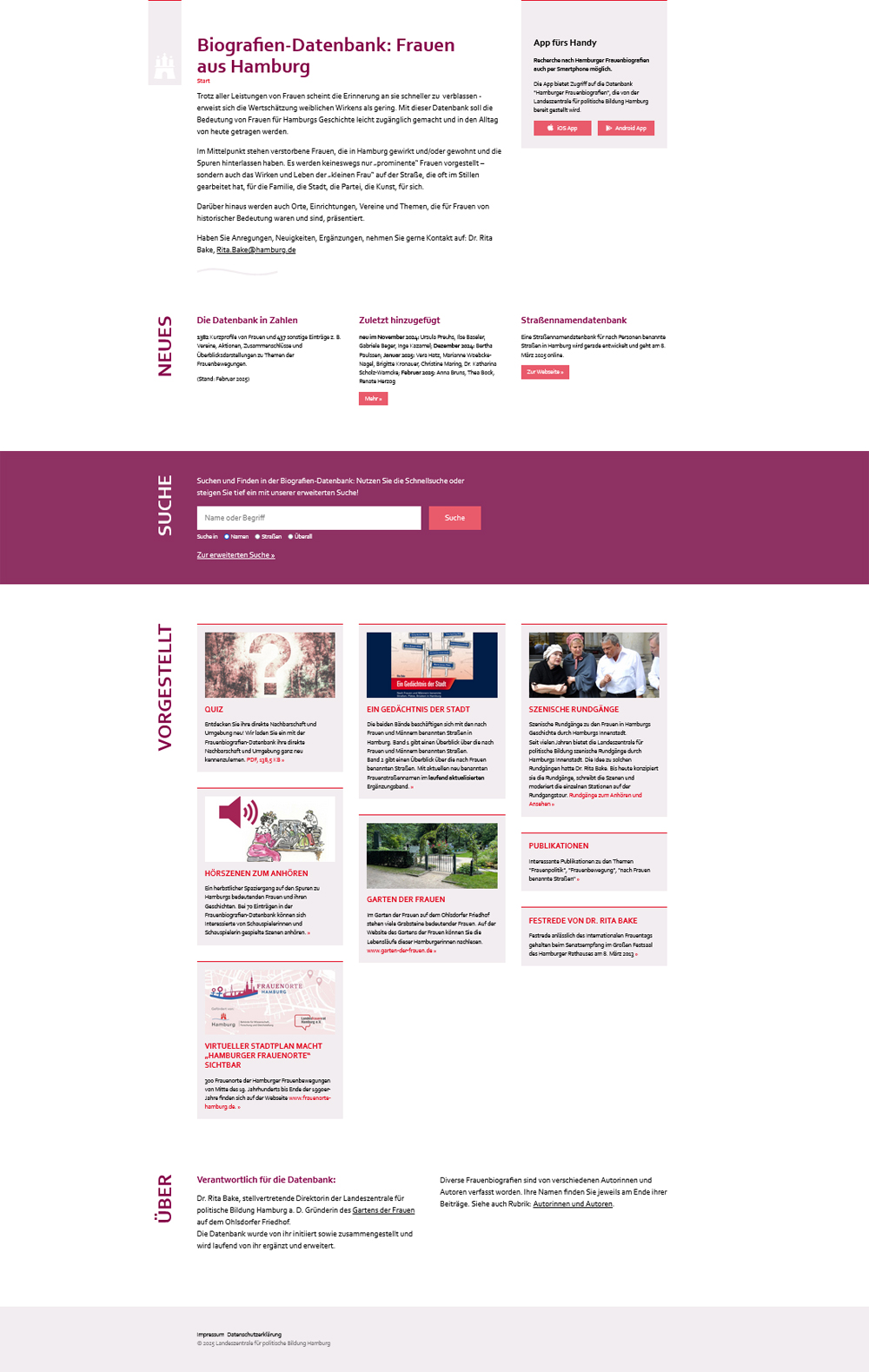 Hamburger Frauenbiografien-Datenbank 2024